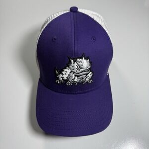 Top of the World TCU Horned Frogs Purple White Mesh Trucker Hat Snapback Cap